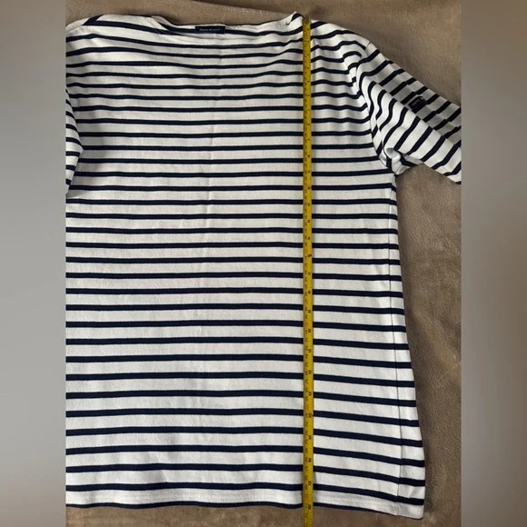 Saint James Breton Stripe Tee French Nautical Parisian Chic L/XL - Picture 8 of 12